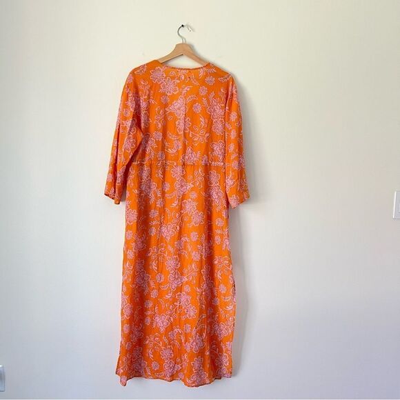 Xirena Mykah Floral Maxi Dress Coverup NEW Size Small Orange Purple - Picture 6 of 11